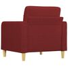 vidaXL Fotoliu canapea, roșu vin, 60 cm, material textil