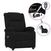 vidaXL Fotoliu de masaj electric rabatabil, negru, textil