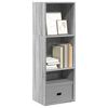 vidaXL Bibliotecă, gri sonoma, 40x30x114 cm, lemn prelucrat