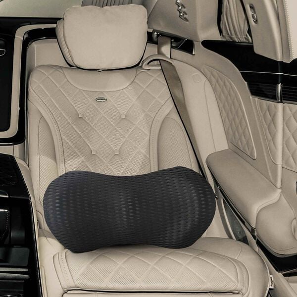 vidaXL Pernă pentru spate Negru Spumă cu Memorie 46 x 24 x 11 cm