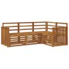 vidaXL Seturi de canapele 4 pcs natural Lemn Solid de Acacia