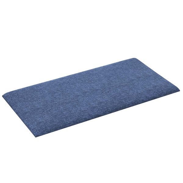 vidaXL Tăblie de Pat pentru Perete 12 pcs albastru 30 x 15 cm țesătură