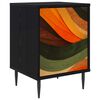 vidaXL Dulap de noapte BONN Stejar Negru 36 x 33 x 51 cm