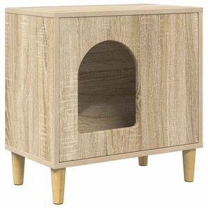 vidaXL Casa pentru pisici Sonoma 51 x 30 x 52 cm Lemn compozit