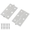 vidaXL Hinge Simplu 2 buc. Argintiu 58 x 35 x 1 mm Oțel