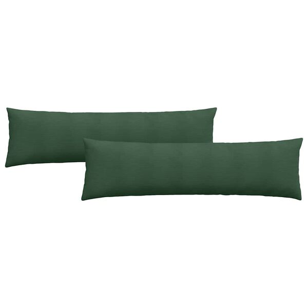 vidaXL Perne pentru canapea 2 pcs Verde închis 145 x 40 cm