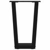 vidaXL Picioare pentru măsuță de cafea în formă de V, 2 buc., negru, 28x (42-43,3) cm, oțel