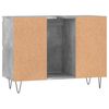 vidaXL Dulap pentru baie, gri beton, 80x33x60 cm, lemn compozit