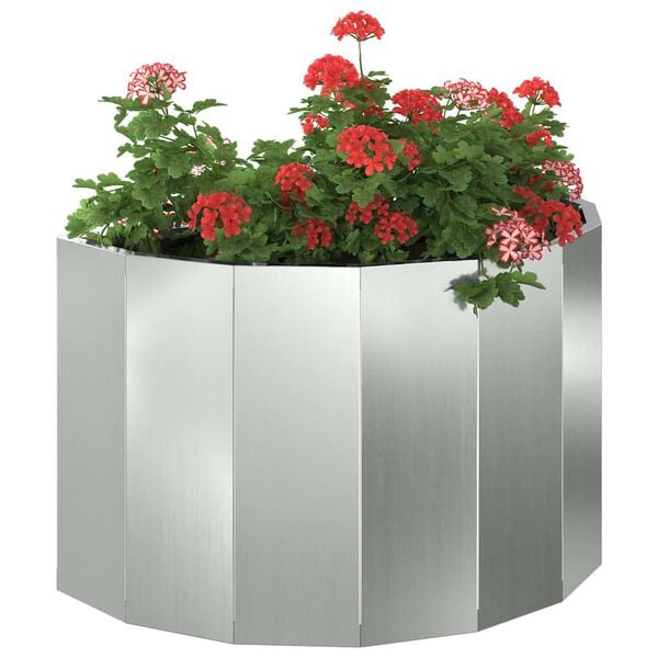 vidaXL Jardinieră Argintiu 60 x 30 x 35 cm Oțel Galvanizat