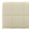 vidaXL Scaun de bar, crem, catifea
