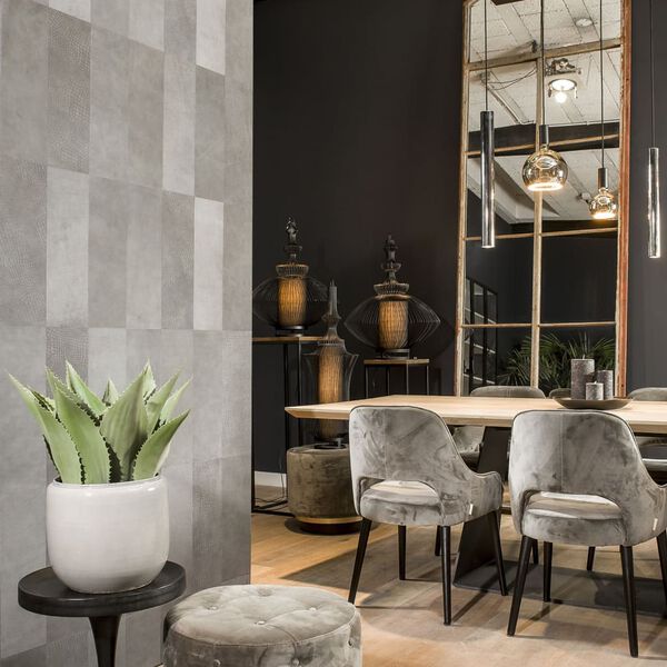 WallArt Plăci tip piele "Lyttelton", 16 buc., gri albăstrui