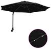 vidaXL Parasol de Grădină Negru 248 x 248 x 148 cm Poliester și oțel