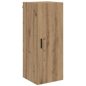 vidaXL Dulap montat pe perete Stejar Artizanal 34,5 x 34 x 90 cm