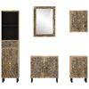 vidaXL Set mobilier de baie, 5 piese, lemn masiv de mango