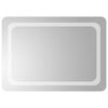 vidaXL Oglindă de baie cu LED Transparent 70 x 50 cm sticlă securizată