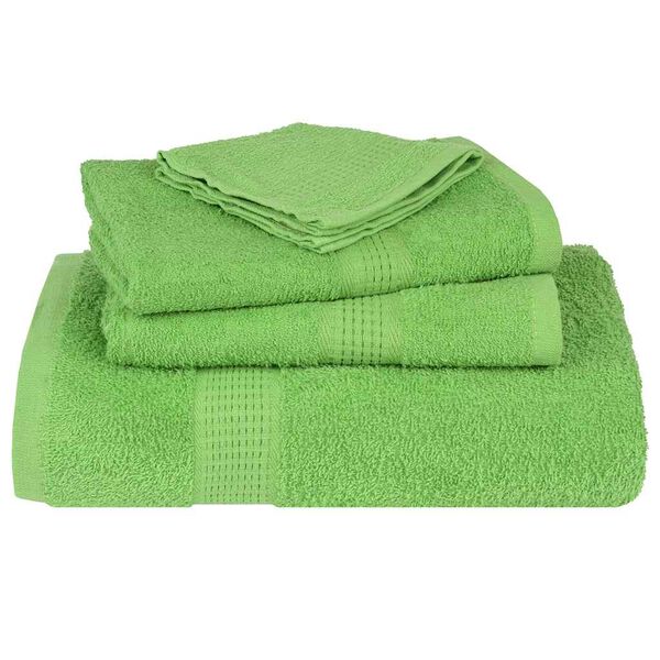 vidaXL Prosoape de m&acirc;ini, FROGN, 10 buc., verde măr, 50x100 cm, 360 g/m&sup2;