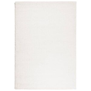 vidaXL Covor pufos "PAMPLONA" cu fire &icirc;nalte, crem modern, 140x200 cm