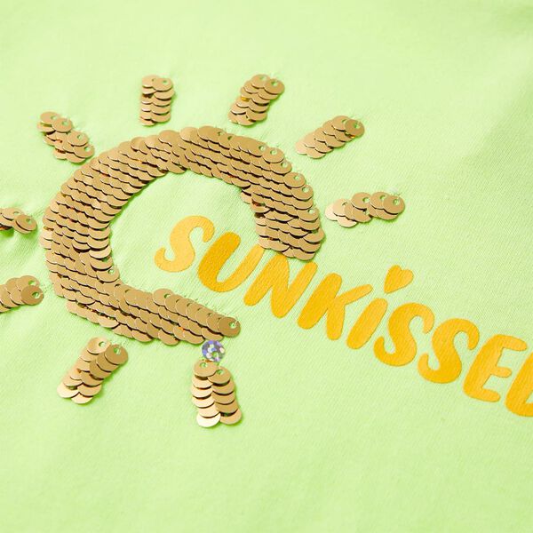 Tricou pentru copii, galben neon, 92