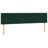 vidaXL Pat box spring cu saltea, verde &icirc;nchis, 180x220 cm, catifea