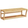 vidaXL Raft de prosoape pentru perete, 60x25x20 cm, bambus