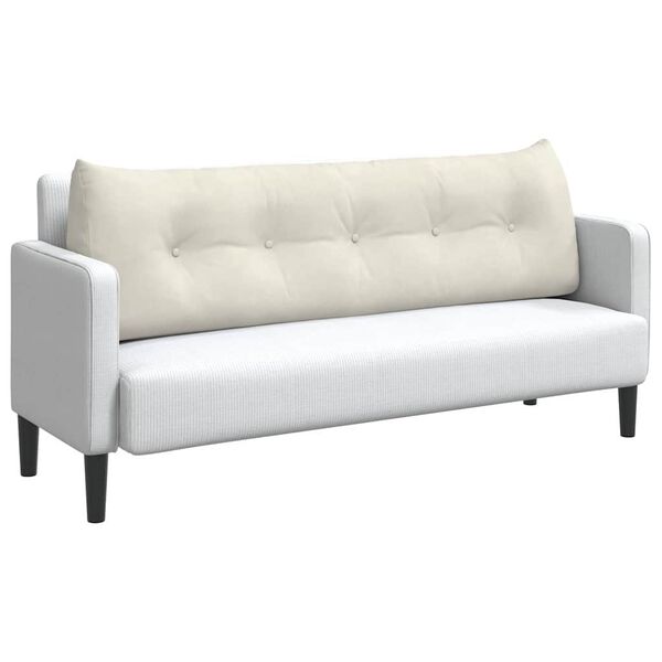 vidaXL Perna pentru spate Crem 160 x 24 x 50 cm Catifea