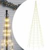 vidaXL Pom de Crăciun LED 550 LED-uri Alb Cald 300 cm
