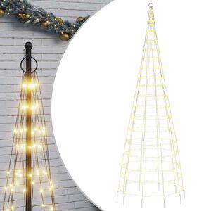 vidaXL Pom de Crăciun LED 550 LED-uri Alb Cald 300 cm