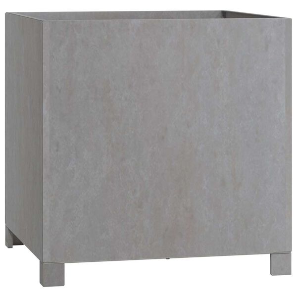 vidaXL Jardiniere cu picioare 2 buc. ruginiu 50x50x50 cm oțel corten