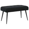 vidaXL Bancă cu butoane capitonate Negru 80 x 40 x 46 cm Catifea
