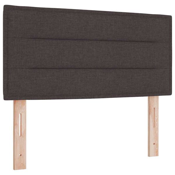 vidaXL Tăblie cap cu headboard Maro închis 100 cm Piele artificială