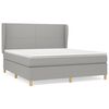 vidaXL Pat continental, gri deschis, 180x200 cm, material textil