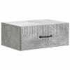vidaXL Dulap de noapte suspendat cu sertar Gri Beton 49 x 34,5 x 20 cm