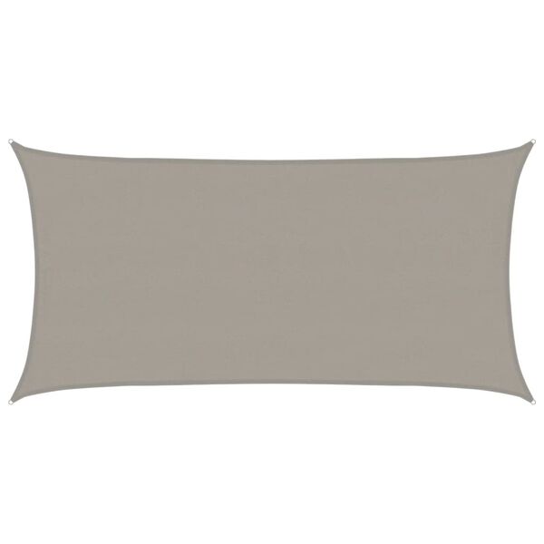 vidaXL P&acirc;nză parasolar gri deschis dreptunghiular 4x7 m HDPE 160 g/m&sup2;