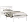 vidaXL Cadru de pat Alb 80 x 200 cm Lemn de pin masiv
