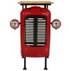 vidaXL Masă bar stil tractor roșu/maro 55x120x107 cm lemn masiv mango