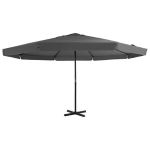 vidaXL Umbrelă de soare cu st&acirc;lp aluminiu, antracit, 500 cm