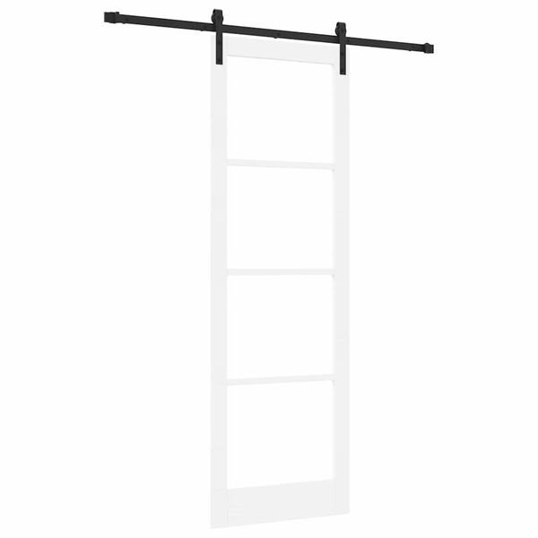 vidaXL Ușă glisantă ORKDAL Alb și negru 78 x 232 cm