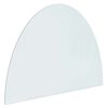 vidaXL Placă de sticlă pentru semineu Transparent 800 x 600 mm Sticlă