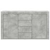 vidaXL Bufet cu sertar Gri din beton 120 x 36 x 69 cm Lemn compozit