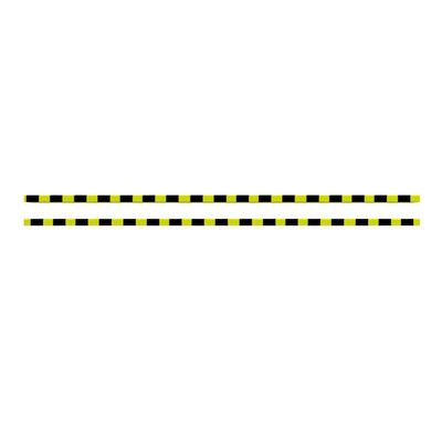 vidaXL Protecții de colț, 2 buc., galben și negru, 6x2x101,5 cm, PU