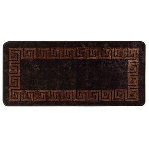 vidaXL Covor Runner MARSA Negru 50 x 100 cm Poliester și PVC