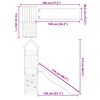 vidaXL Set de joacă pentru exterior, lemn de pin impregnat