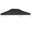 vidaXL Acoperiș de pavilion, 2 niveluri, antracit, 4x3 m, 310 g/m&sup2;
