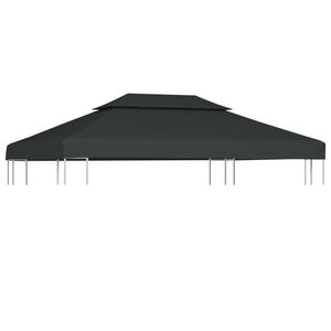 vidaXL Acoperiș de pavilion, 2 niveluri, antracit, 4x3 m, 310 g/m&sup2;