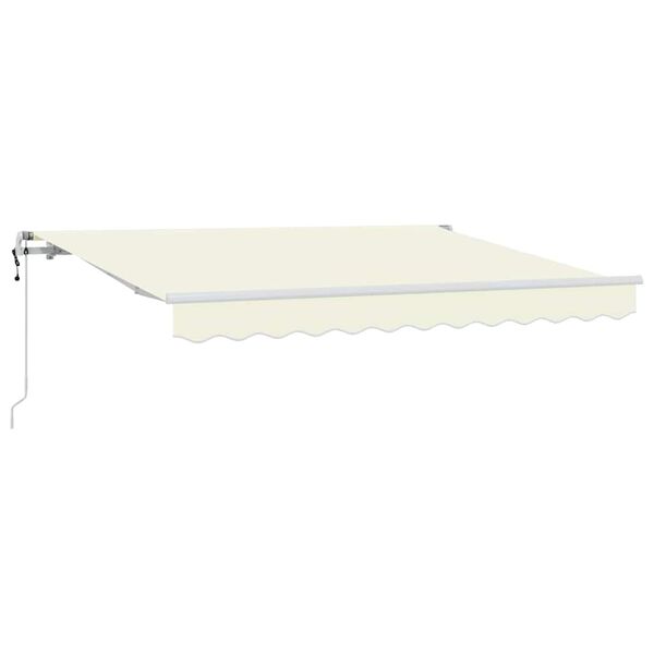 vidaXL Cortina Retractabilă Crem 250 x 200 cm Poliester și Aluminiu