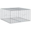 vidaXL Coș gabion cu capac, 100x100x50 cm, fier galvanizat