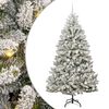 vidaXL Brad de Crăciun artificial 210 cm 300 LED-uri Alb cald
