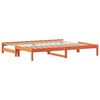 vidaXL Pat de zi cu extensie, maro ceruit, 80x200cm, lemn masiv de pin