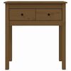 vidaXL Masă consolă, maro miere, 70x35x75 cm, lemn masiv de pin