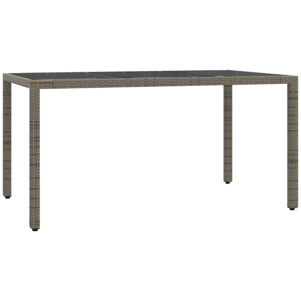 vidaXL Set mobilier de grădină cu perne, 7 piese, gri, poliratan